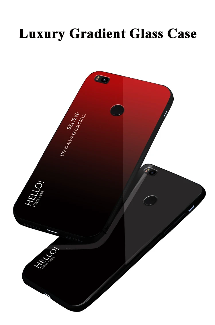Luxury Tempered Glass Cases For Xiaomi Mi Max 3 Case Gradient Soft Silicone Frame Back Cover For Xiaomi Mi Max 2 MIMax2 Max3