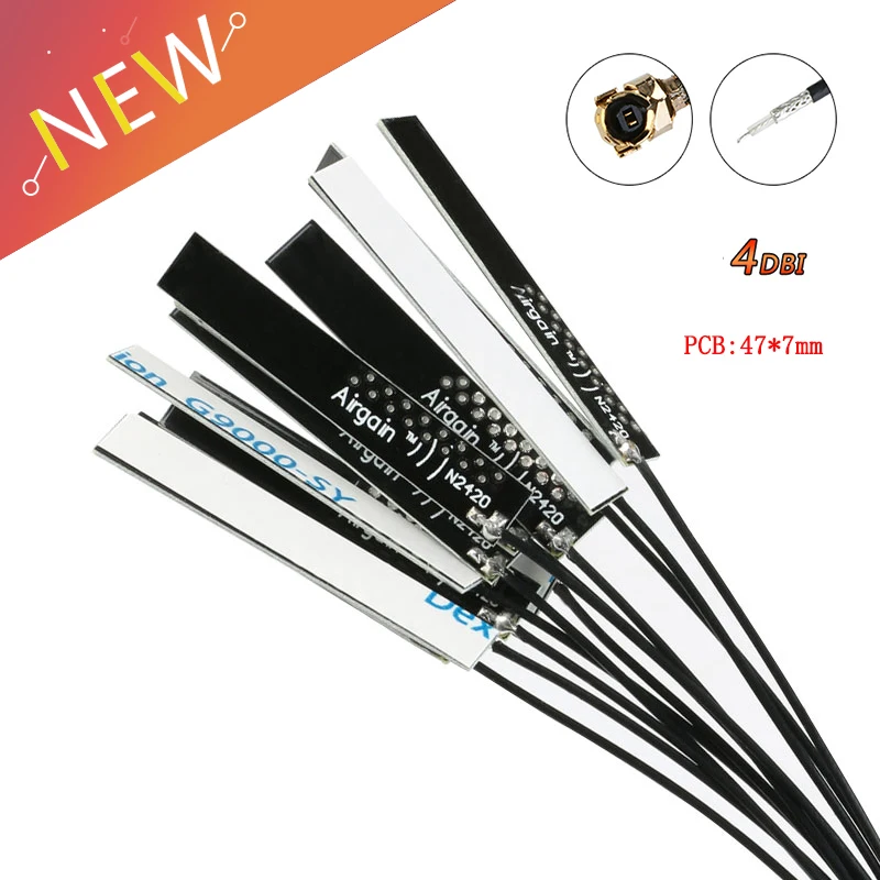 10 sztuk/partia 2.4Ghz 4dBi Wewnętrzna Antena WIFI PCB Wbudowana Antena IPX o wysokim zysku Złącze UFL ﻿
