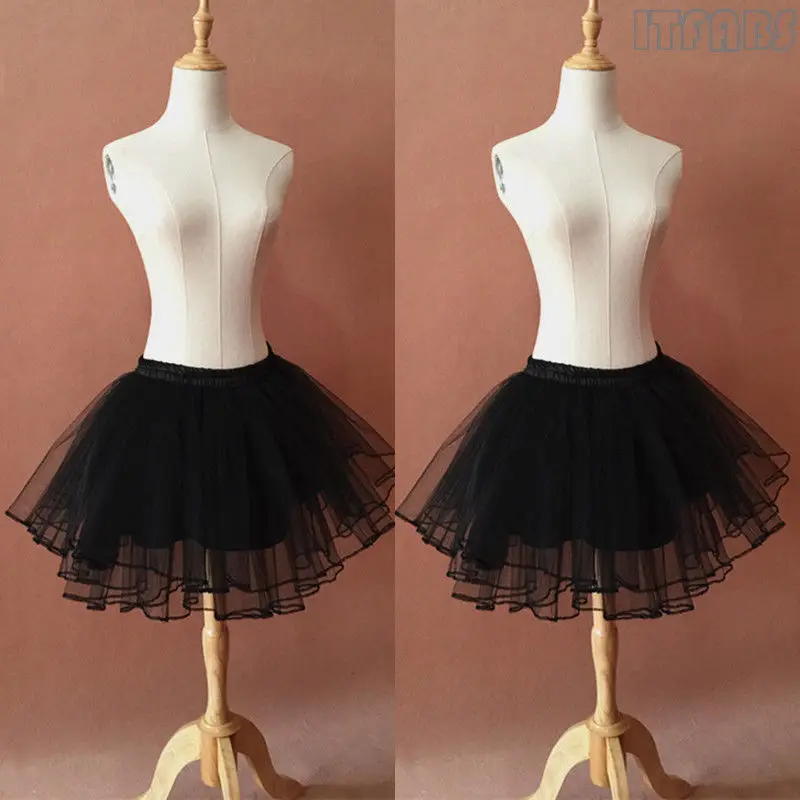 Hirigin Merk Chiffon Rokken 2018 Nieuwe Dames Meisjes Vrouwen Tutu Rokken Mini Ballet Prinses Fancy Party Black Lace A-lijn Rokken