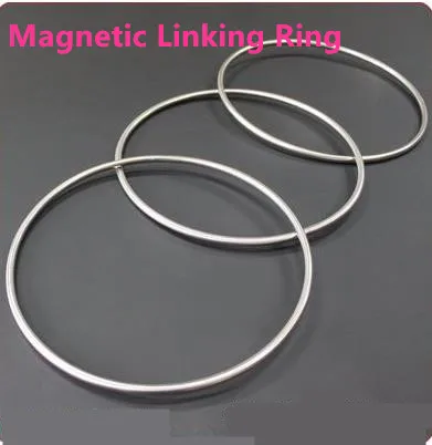 Professional Large size magnetic Linking Ring 3 Rings Set,diamter 31cm,stainless steel,stage magic trick,illusions