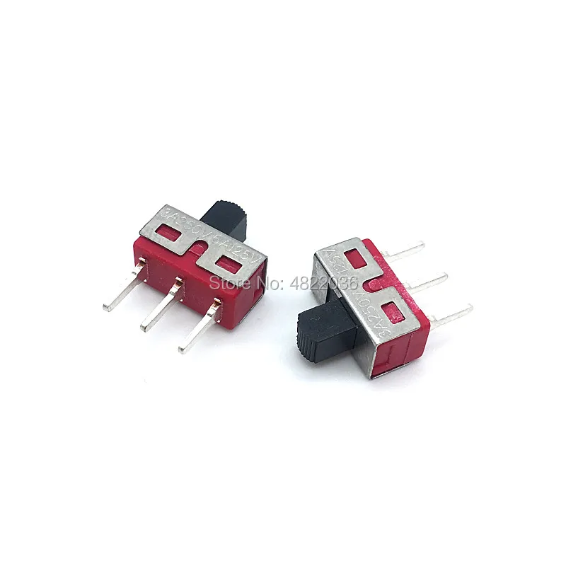 2pcs Q15 Slide Switch TS-13 3pin 2 Position Toggle Switch ON ON 3A 250V/6A 125VAC