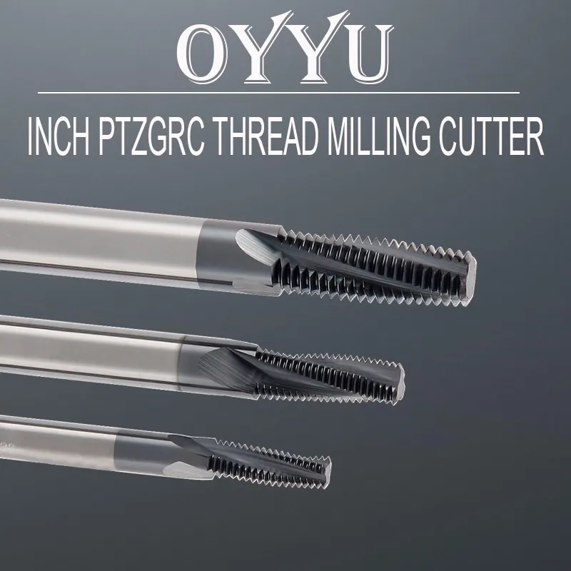 

Inch PT ZG RC thread milling cutter full tooth type tungsten steel milling cutter machining center carbide milling cutter