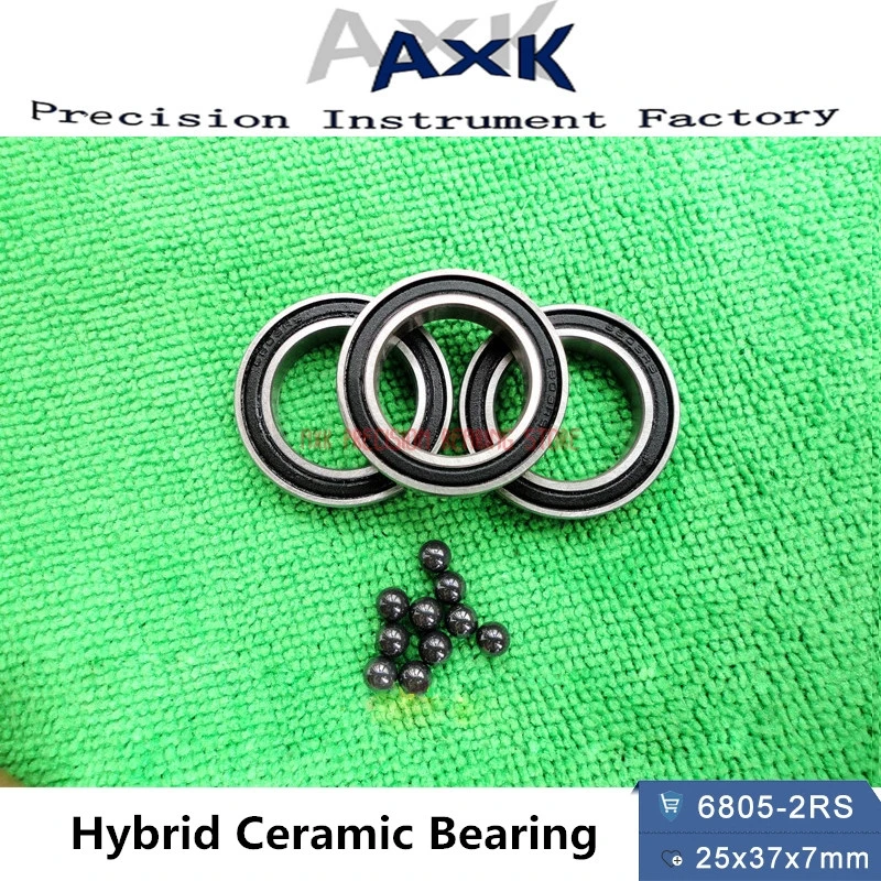 2023 Sale 6805 Hybrid Ceramic Bearing 25x37x7 Mm Abec-1 ( 1 Pc ) Bicycle Bottom Brackets & Spares 6805rs Si3n4 Ball Bearings