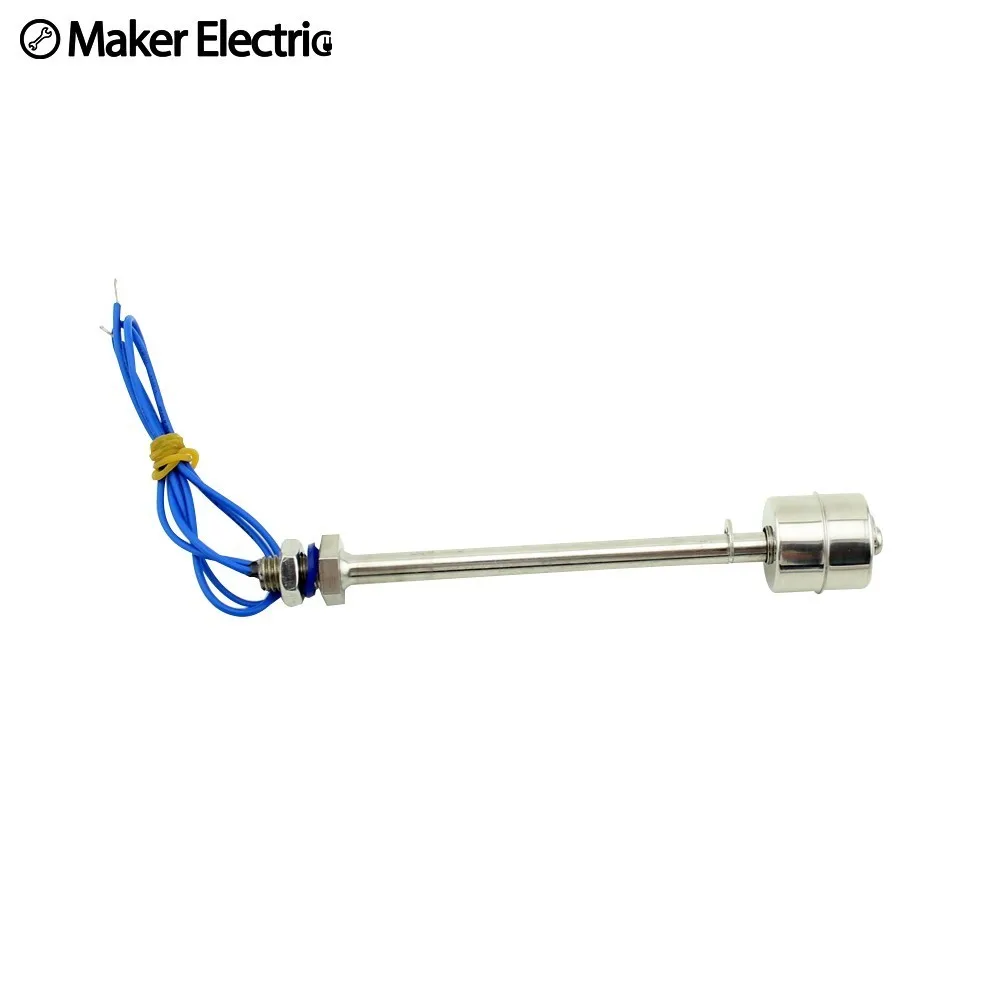 220v 50w MK-SFS15010 150mm Liquid Float Switch Water Level Sensor Stainless Steel Double Ball Float Body Length 150mm