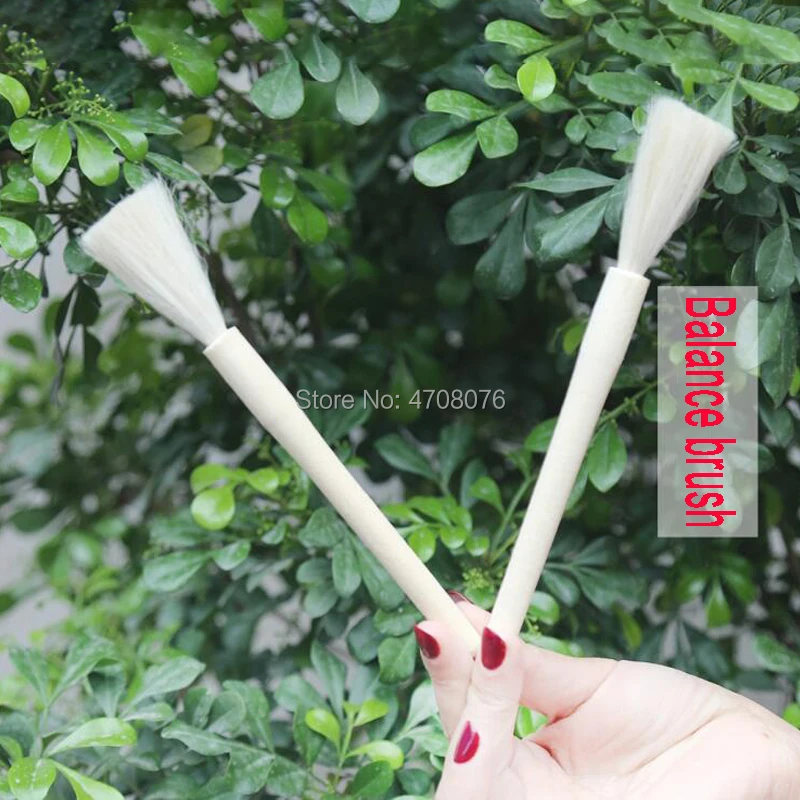 Balance/Scale brush wool and wood handle Test tube flask Cylinder Bottle brushes Lab cleaning tools 10pcs/pack