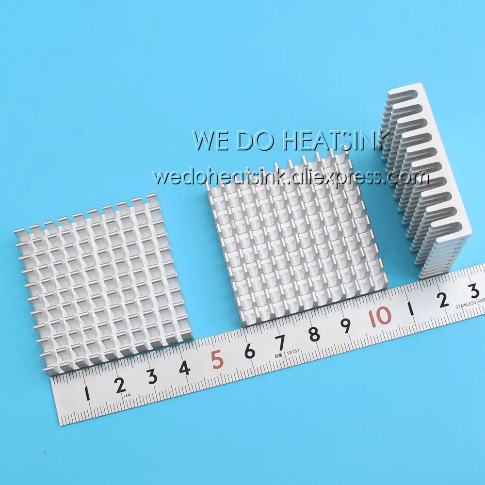 WE DO HEATSINK Silver 45x45x10mm Aluminum Heat Sink Radiator Cooler For AMD, CPU, IC Transistor, PCB