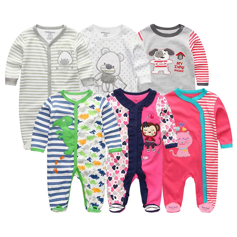 Girls' Baby Clothing Sets Newborn Bodysuits One-Pieces Cotton Baby Girl Clothes Roupas de bebe Baby Boys Clothes 1/2/3/5/6PCS