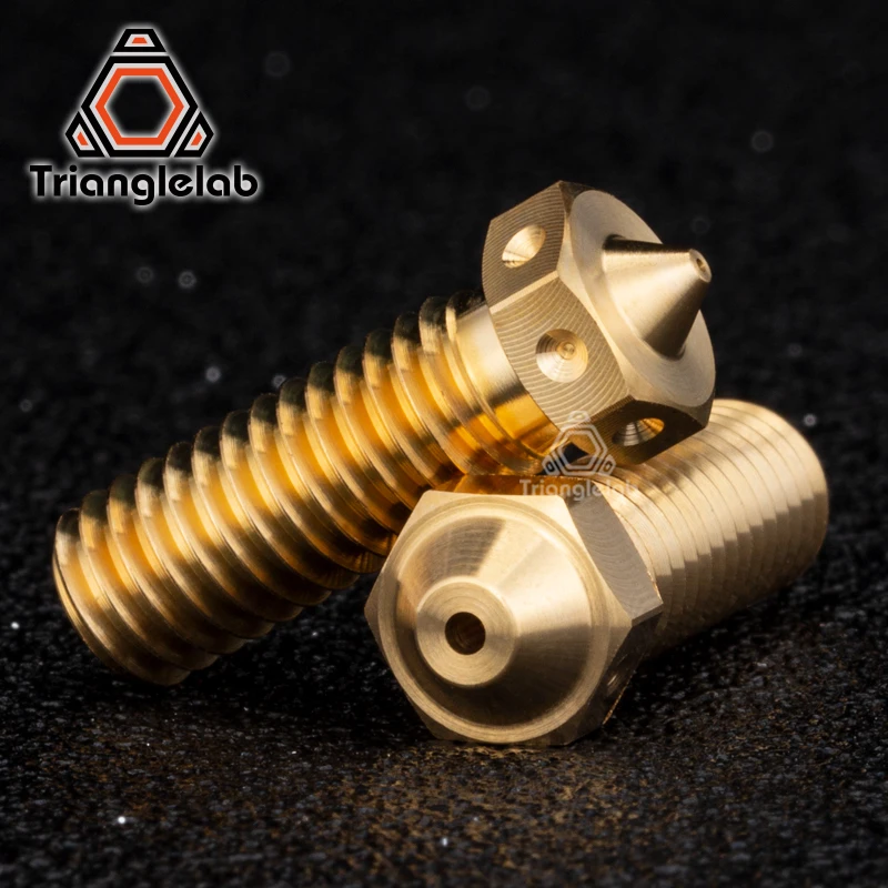 R trianglelab Top quality BRASS volcano Nozzle for 3D printers hotend for volcano hotend 、CHC PRO KIT 、RAPIDO UHF HOTEND