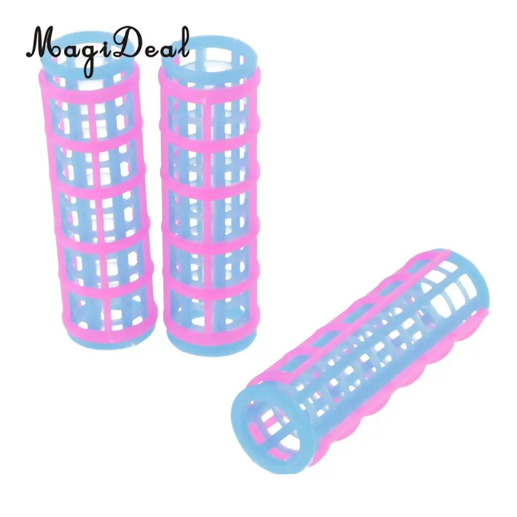 MagiDeal Plastic Hair Roller Curler para Bonecas, Make Up Acessórios, Decoração Dollhouse, Girl Gift, 2 cores, 10pcs por pacote