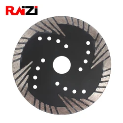 Raizi 1 Pc Diamond Turbo Cutting Disc With Protection Teeth Granite Marble Stone Concrete 125/150 mm Circle Saw Blade