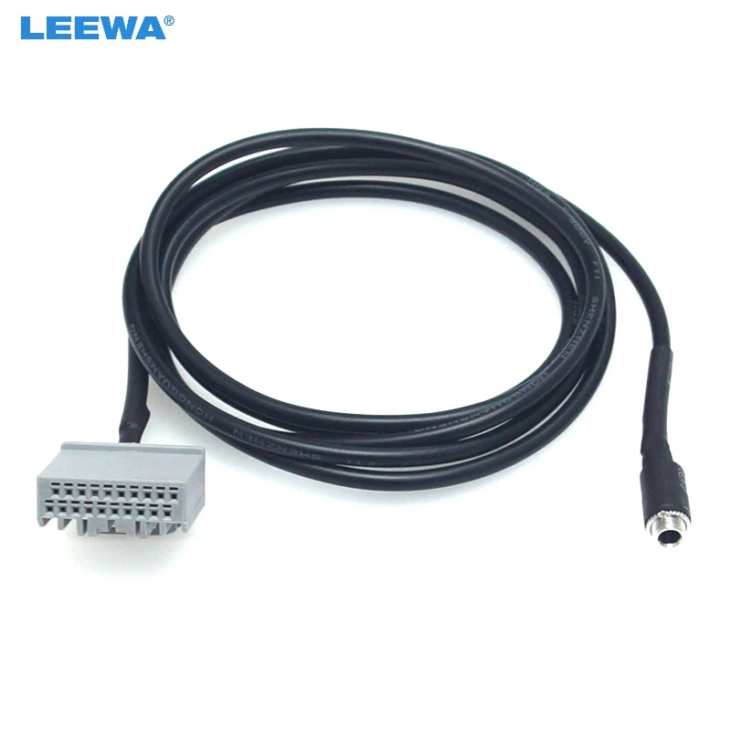 

LEEWA 10PCS Car Audio 3.5mm Female Plug AUX Wire For Honda CRV Civic Accord AUX In Input Interface Adapter Cable #CA6052