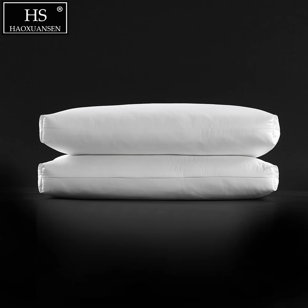 Nordic Style Design white Pillow 100% White Goose Down 700 Fill Power 60S Fabric Bedding Sets My Pillow 2019 3D Neck Protection