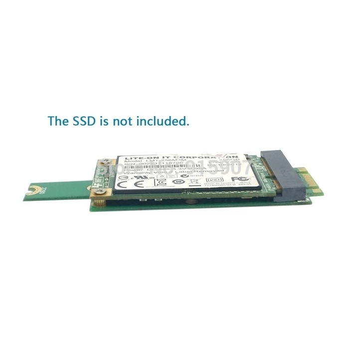 Cablecc Mini NGFF M.2 B Key SATA-Dựa SSD Sang PCI-e MSATA Adapter Thẻ 2230 2242 2260/80MM