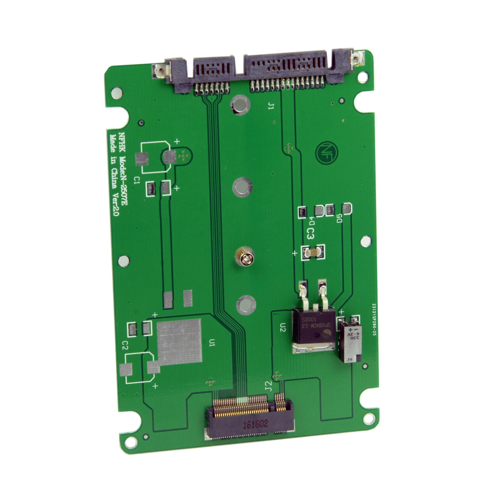 Cablecc CYSM E431 E531 X240 Y410P Y510P M.2 NGFF PCI-E 2 Ngõ SSD Đến 7Mm 2.5 "SATA 22pin đĩa Cứng Ốp Lưng Kèm Trắng