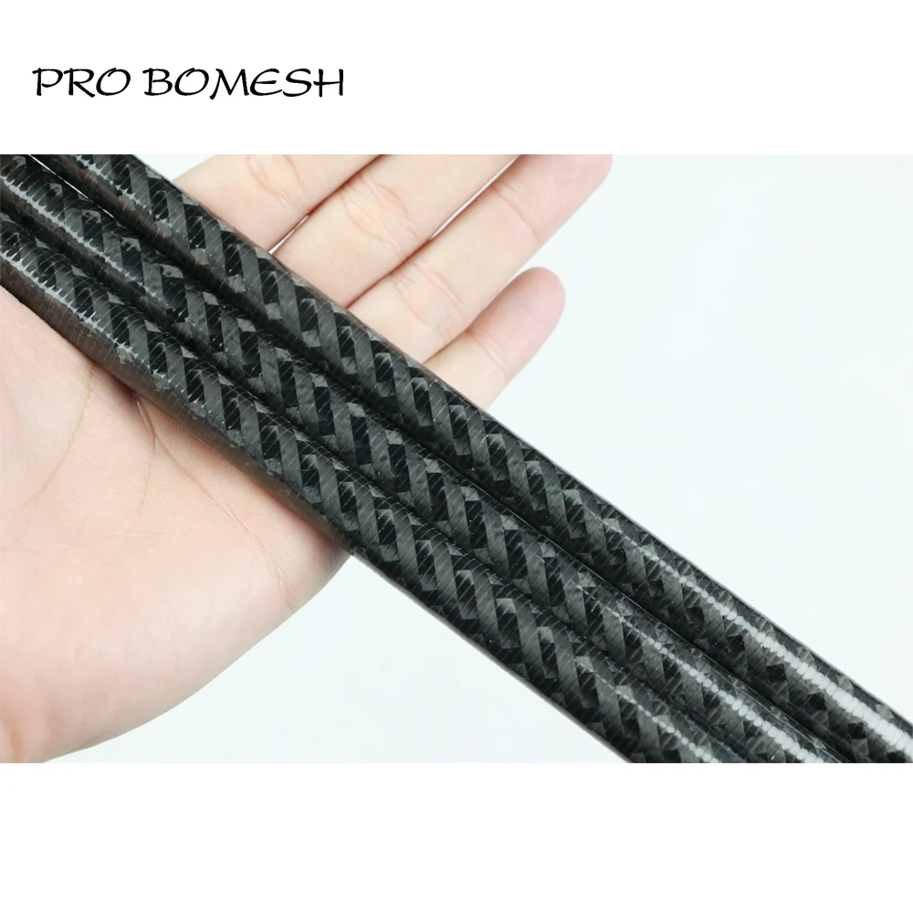 Pro Bomesh 2 Blanks 2.4M 1 Section H XH Power Xrays Wrapping Carbon Fiber Bass Rod Blank DIY Fishing Rod Building Material Pole