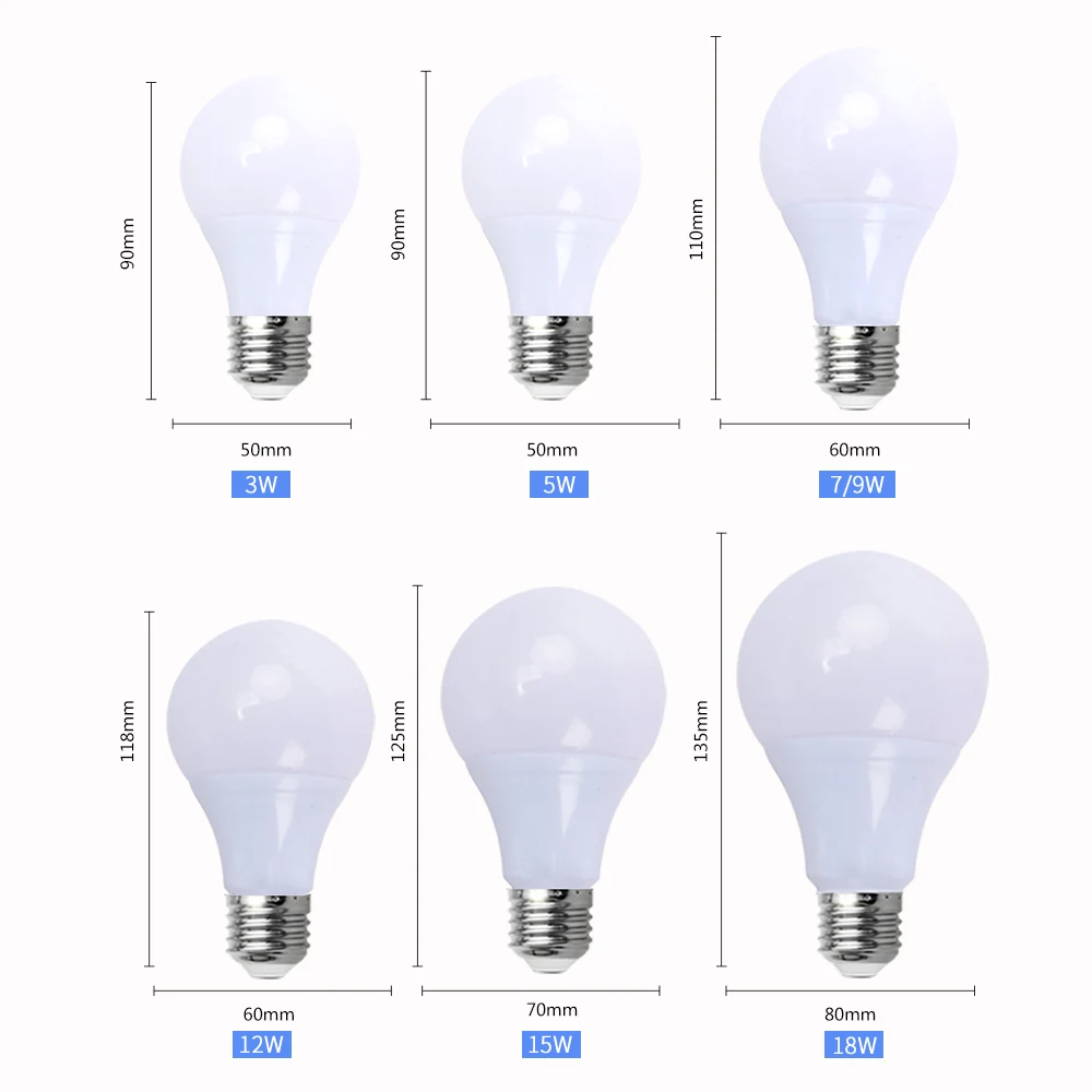 Lâmpadas de baixa tensão, lâmpada LED, E27, DC 12 V, 3W, 5W, 7W, 12W, 15W, 36W, iluminação para 12 volts, 10Pcs Lot