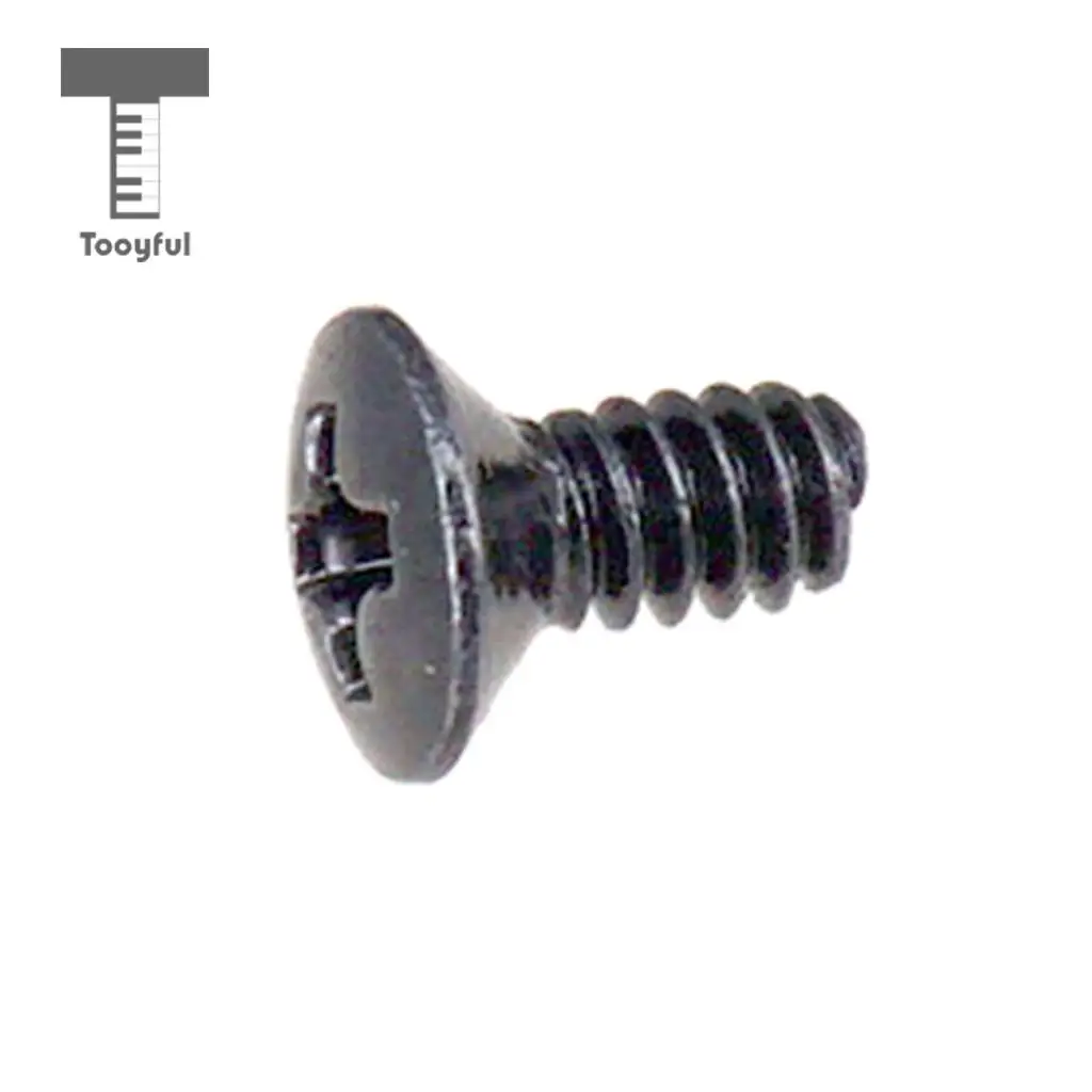 Tooyful 10PCS 5 Way 3 Way Guitar Switch Fixed Screws Nuts Guitar Replacement Black