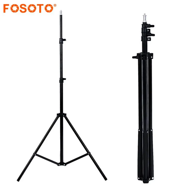 fosoto 1.6M Tripod Light Stand Softbox Umbrella Light Stand Tripod For Photo Studio Ring Photographic Lighting Flash Umbrellas