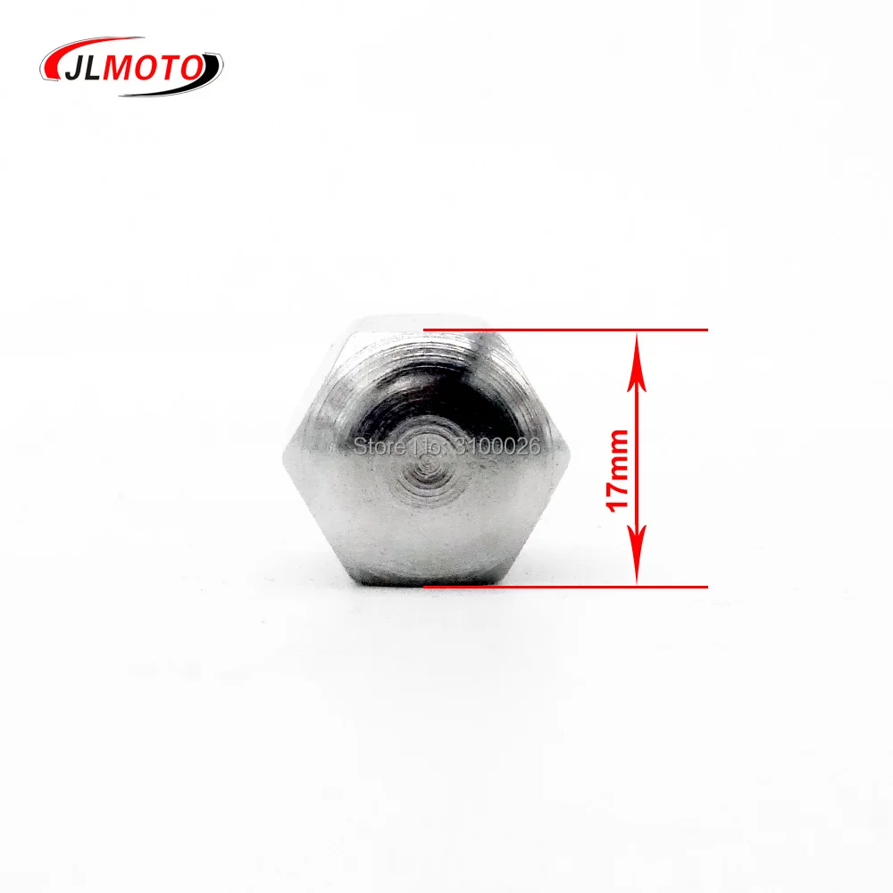 4pcs M10X1.25 18mm Chrome Wheel Hub Nut Fit For Alloy Aluminum Rim Wheel ATV Scooter Buggy UTV Quad Bike Vehicle Moto Parts