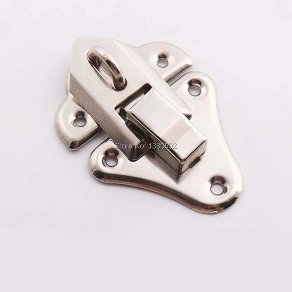 

10 sets Silver Color Metal Latch Catch Wooden Box Locks DIY Bag Lock Decoration Hardware Accessories