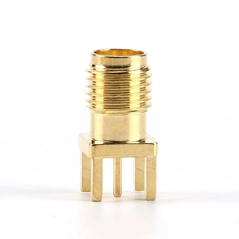 10Pcs/2pc SMA Female Jack Solder Nut Edge PCB Clip Straight Mount Gold Plated RF Connector Receptacle Solder 2/5/10Pcs