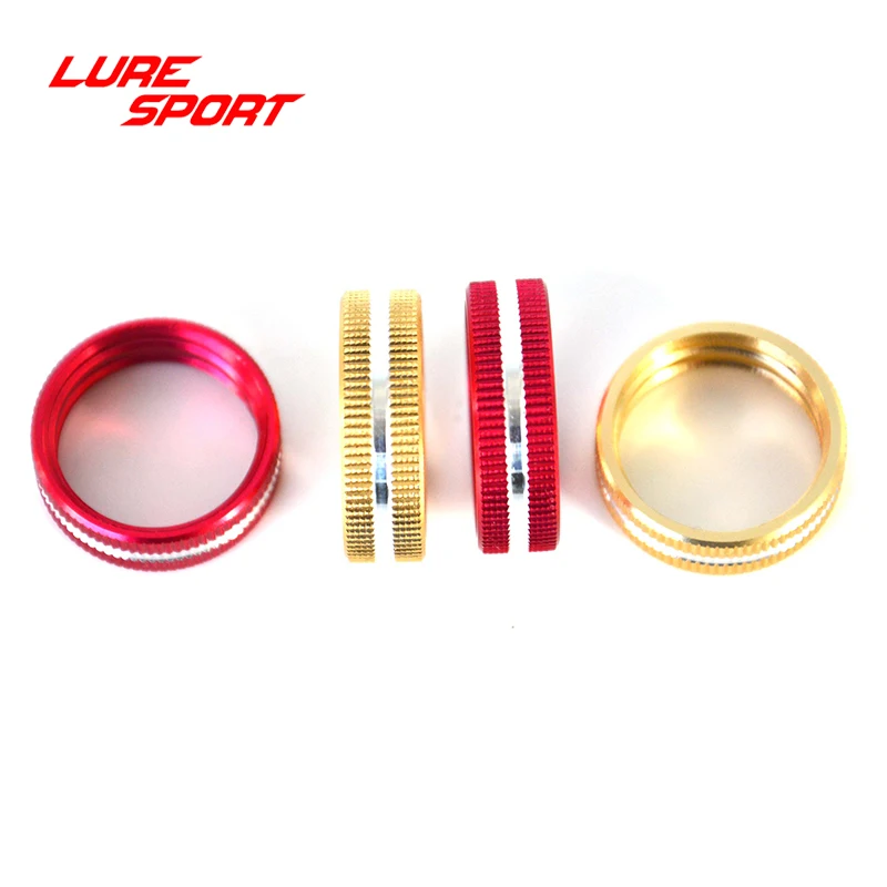 LURESPORT 8pcs Aluminum Lock Ring Reel Seat part Fishing Rod Building Component Repair Fishing rod  DIY Accessory