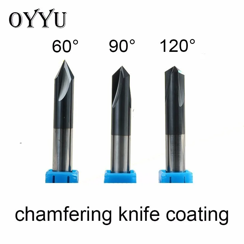 

HRC50 Coating Tungsten Steel Chamfer Knife 3 Flute Cemented Carbide Chamfer Stand Milling Cutter 60 Deg Numerical Control Tool