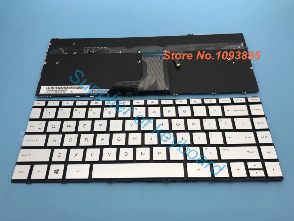 NEW For HP Spectre x360 13-AC000 13-AC050CA 13-AC076NR 13-AC013DX 13-AC020CA Laptop English Keyboard Silver Backlit