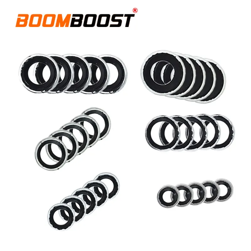 O Ring Assortment Repair Tool Sealing Gasket Washer Set 30pcs Air Conditioner Pump Washer A/C Compressor