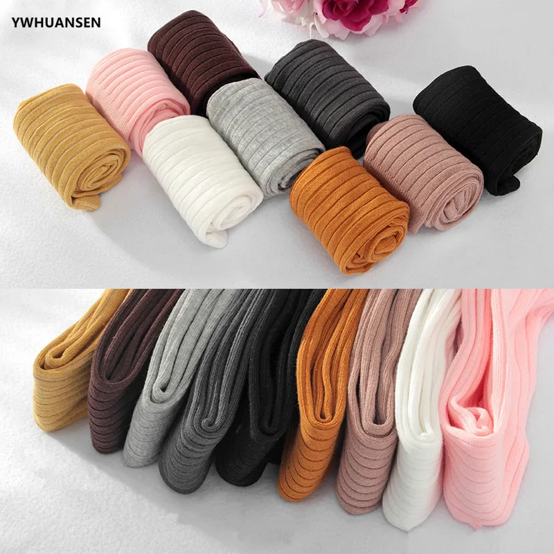 Ywhuansen 0-6t primavera outono listrado leggings da criança menina algodão infantil recém-nascido crianças strumphose malha calças magras para bebês