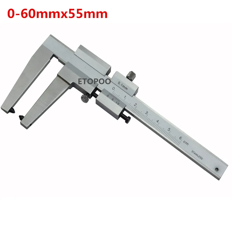 0-60mm Brake Vernier Caliper For Brake Discs Disks Measuring Tools disc brake Thickness Gauge Claw length 50mm/80mm