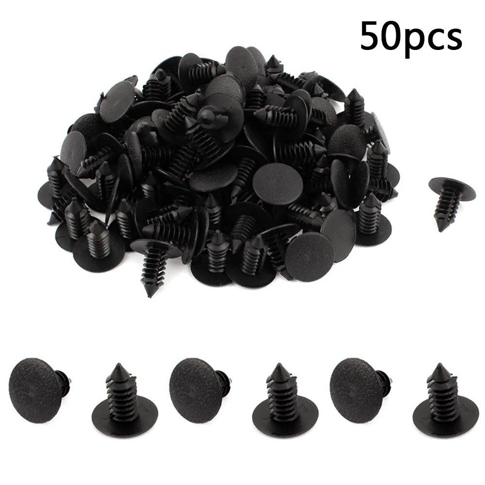 

50Pcs 9*20mm Gray Plastic Door Fender Bumper Shield Retainer Push Rivets Clip Universal Car Fender Bumper Rivet Clip Fastener