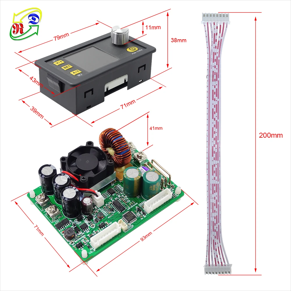 RD DPS5015 communication Constant Voltage current DC Step-down Power Supply adjustable buck converter LCD voltmeter 50V 15A