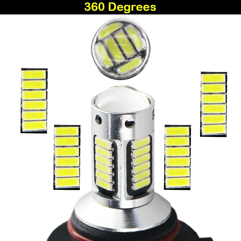 iJDM H11 H8 H16 LED Car Fog Bulbs HB3/9005 9006/HB4 H27 880 881 H3 H1 High Power H7 LED Cars White Red Blue Ice blue Lamp 12V