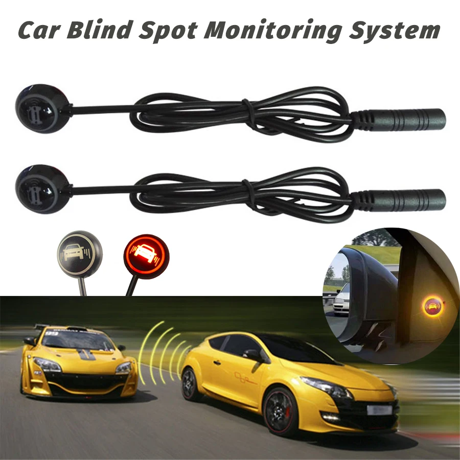 

Universal BSM Car Blind Spot Monitoring System 58KHZ Ultrasonic sensor Driver Lane Changing Warning Assistance Device