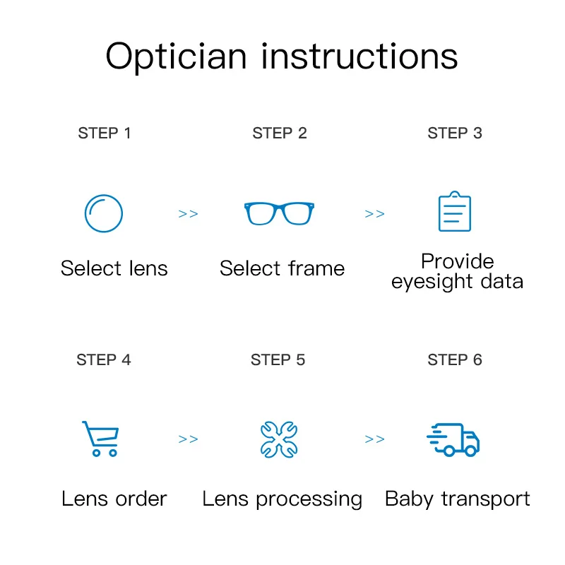 CAPONI Anti Blue Light 1.56/1.61/1.67 Prescription Lens Myopia Astigmatism Hyperopia Progressive Aspheric Lens 2 piezas/1 pair