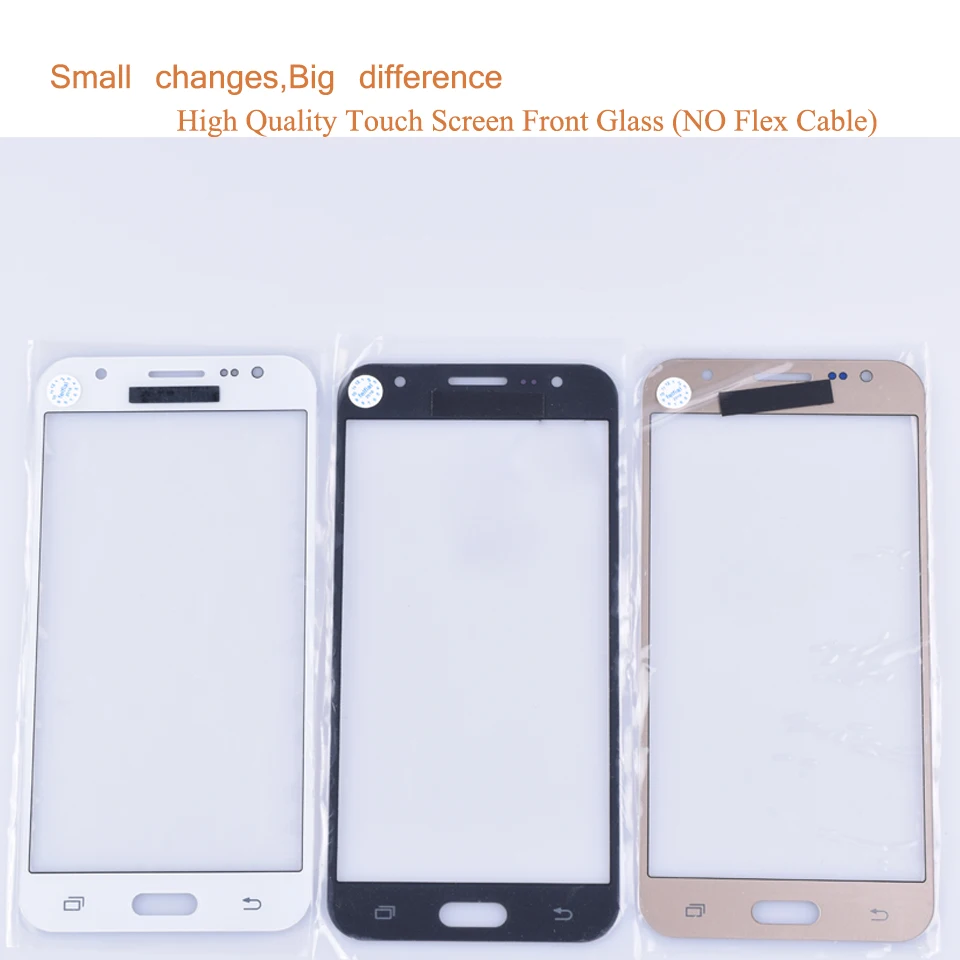 10Pcs/Lot For Samsung Galaxy J5 2015 J500 Touch Screen Front Glass Panel LCD Outer Lens With OCA