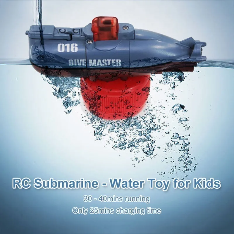 Create Toys Speed Radio Remote Control Submarine Electric Mini RC Submarine For Kids Children Pigboat Toy  Simulation Model Gift