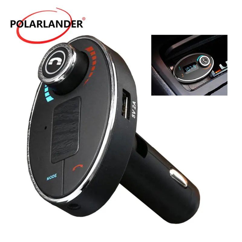 

New Bluetooth Handsfree CarKit Bluetooth FM Transmitter MP3 Player Car Kit Charger For Smart Phone