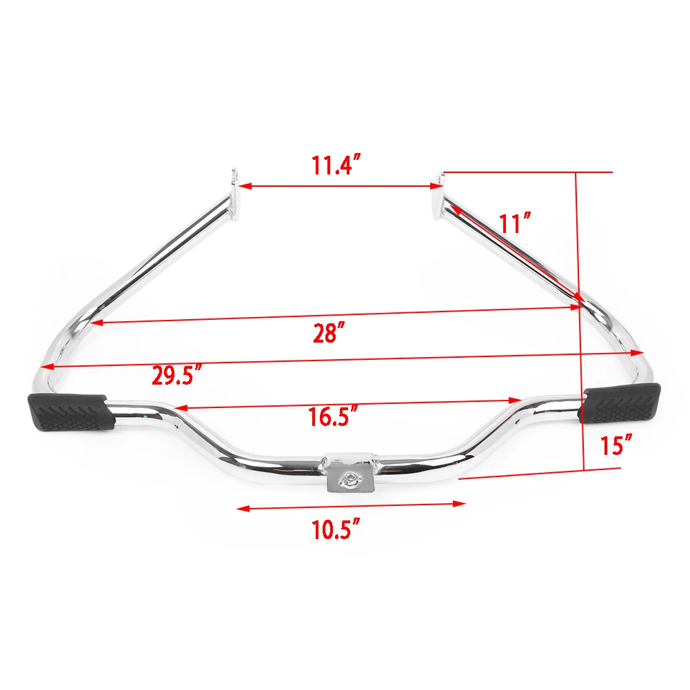 Engine Guard Crash Bar Protector For Harley Motorcycle Touring FLHT FLHX FLHR FLTR 1997-01 02 03 04 05 06 07 2008 Chrome Silver