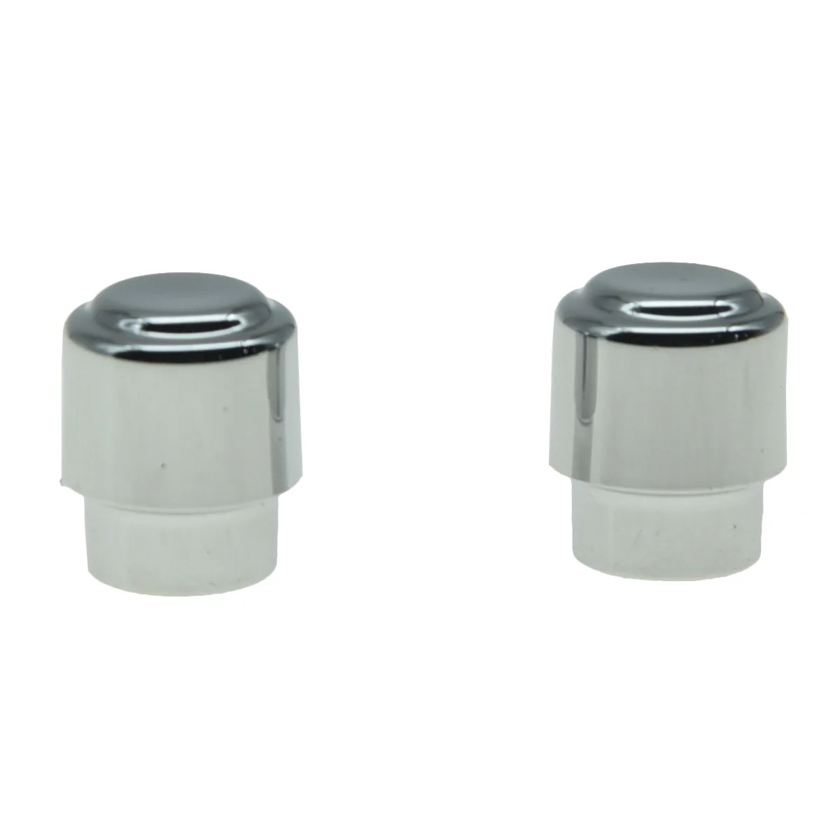 KAISH Pack of 2 Plastic Guitar Barrel Switch Tip 3 Way Pickup Selector Switch Knobs for U.S. Tele/Telecaster Chrome