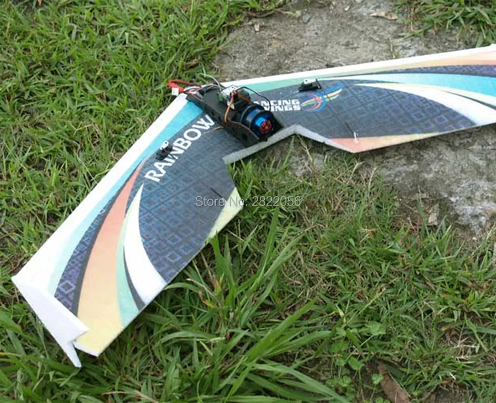 RC Plane EPP Airplane Model DW HOBBY Rainbow Fly Wing 800mm Wingspan EDF Version RC Airplane Kit