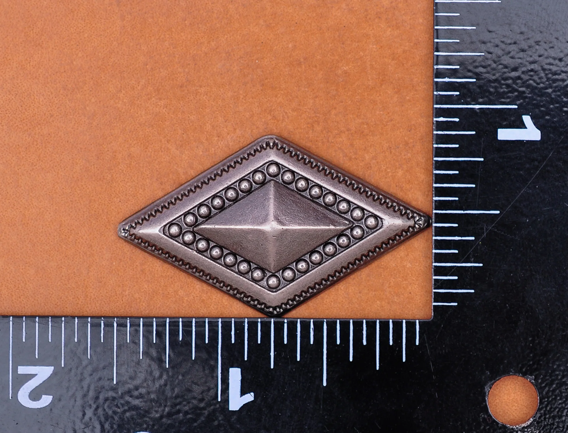 Antique Silver Plated Big Rhombus Studs Punk Rivet Studs Conchos Leather Craft Accessories Fit For Belts Shoes Bags DIY Making