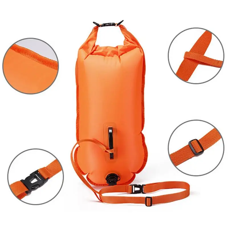 Outdoor Swimming Buoy Multifunctional Swimming Drifting Bag Open Water Swimming Training Buoy