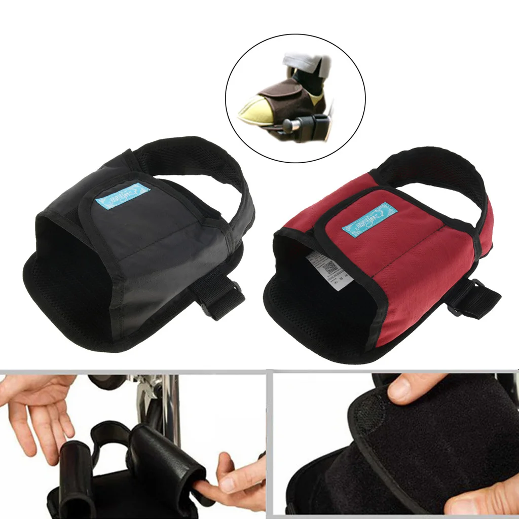 

1 Piece Elderly Wheelchair Pedals Foot Strap Protector Pad Breathable Footrests Cushion Wraps Toe Clip Support Belt