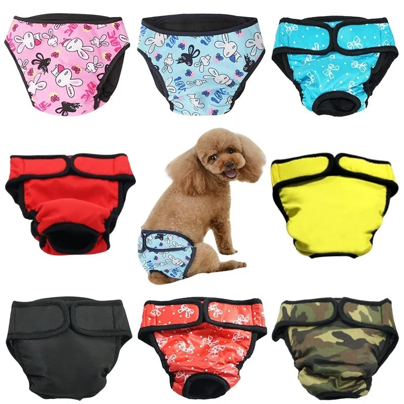 Dog Physiological Pants XS-XXL Diaper Sanitary Washable Female Dog Shorts Panties Menstruation Underwear Briefs Jumpsuit For Dog