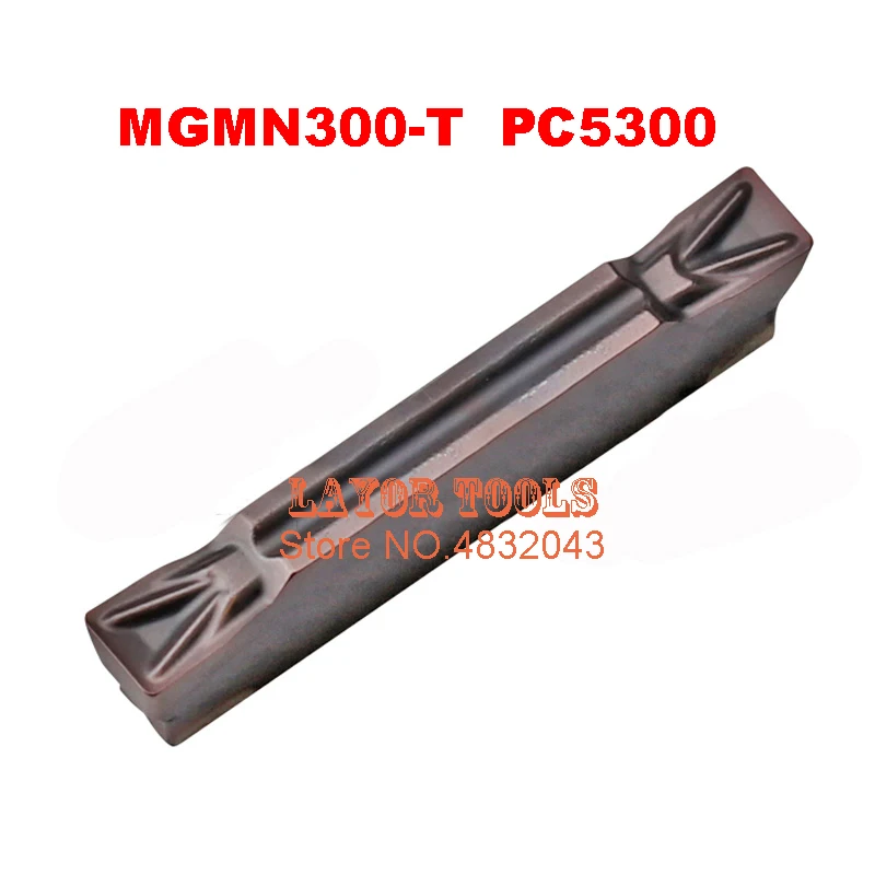 MGMN300-T PC5300, Two-headed Cnc Cutting Carbide Coating Turning Insert For Grooving Holder Mgehr & Mgivr