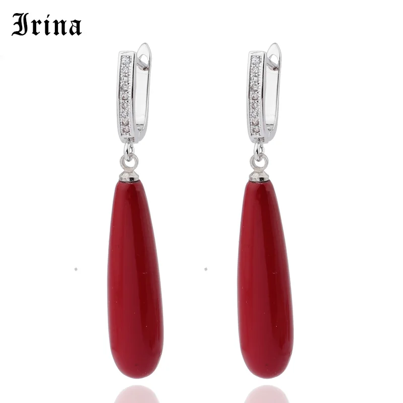 Irina  585 Star The Same Paragraph Fashion Imitation Pearl  Earrings Wholesale Jewelry Earrings Female Long Section Vintage