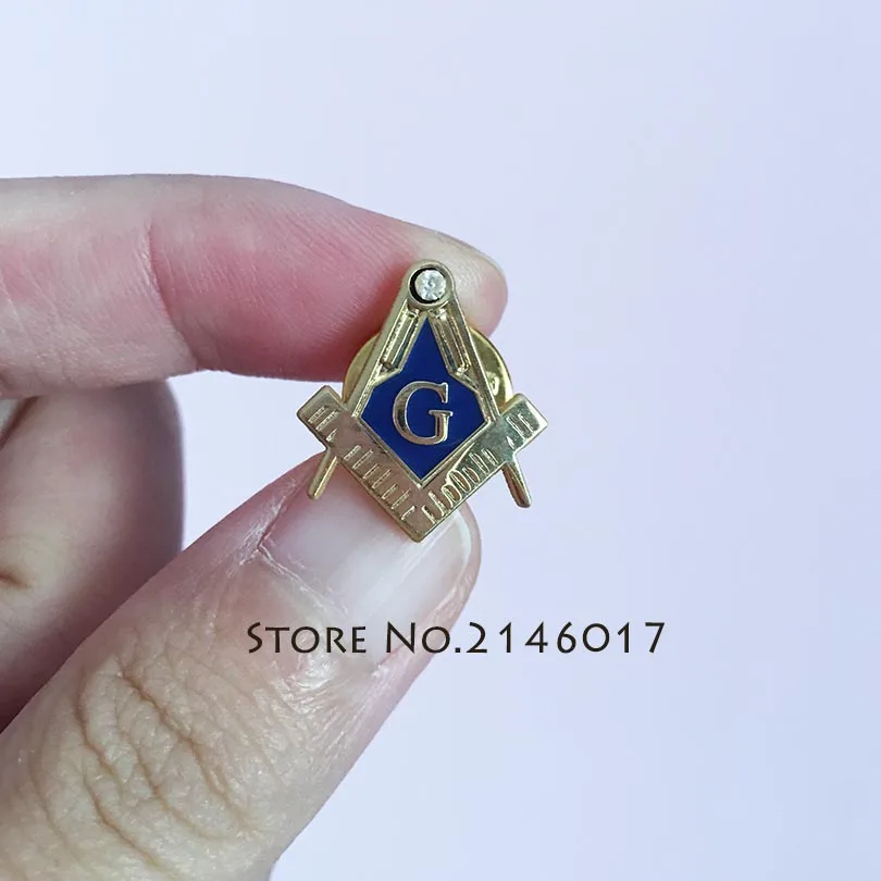 10pcs wholesale 2019 freemasonry badge metal craft gifts the blue lodge rhinestone brooch masonic lapel pins and brooches