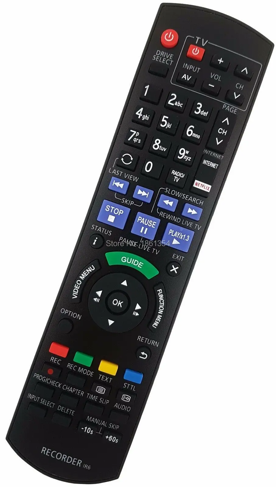 Remote Control for dmr-ubc90 dmr-ubc90egk dmr-bct835 dmr-bct835eg N2QAYB000914 N2QAYB000758 N2QAYB000474 N2QAYB000986